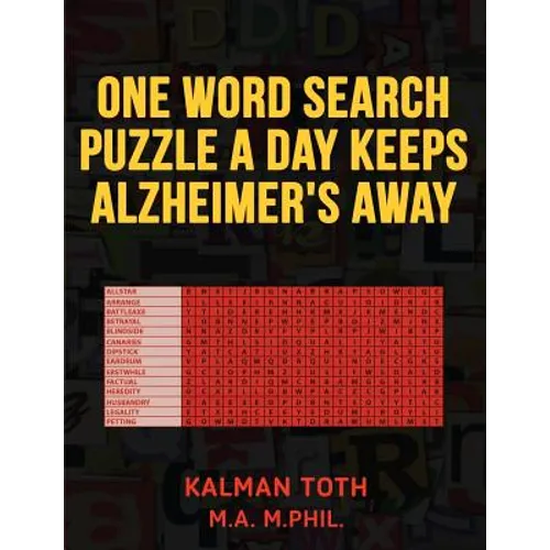 One Word Search Puzzle A Day Keeps Alzheimer's Away - Paperback