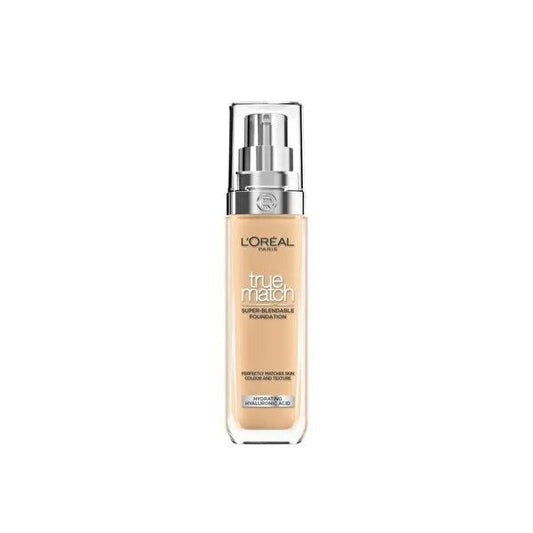 L'Oréal Paris True Match Foundation - Natural-Looking, Moisturizing Makeup with 24-Hour Hydration - Flawless Coverage for Various Skin Tones