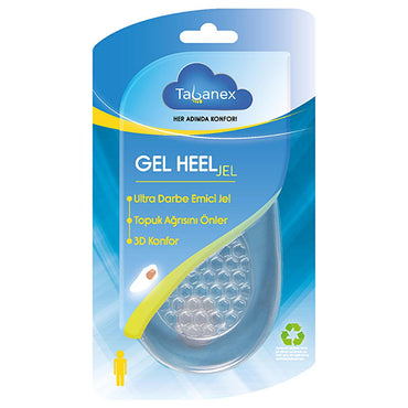 Tabanex Heel Pads/Inserts - Gel Heel Inserts for Comfortable Shoe Inserts, Reusable Adhesive Heel Cushions for Back Pain Relief