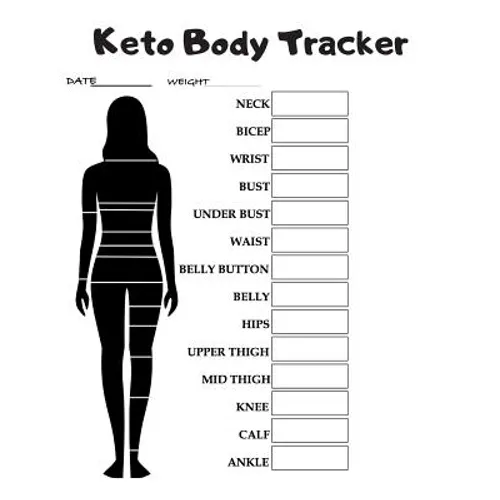 Keto Body Tracker: Weekly body measurement pages to help track your progress. - Paperback