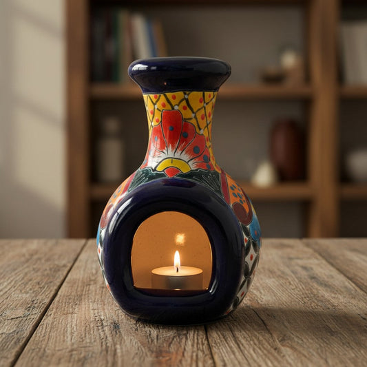 Handmade Talavera Chimney | Vibrant Mexican Ceramic Decor