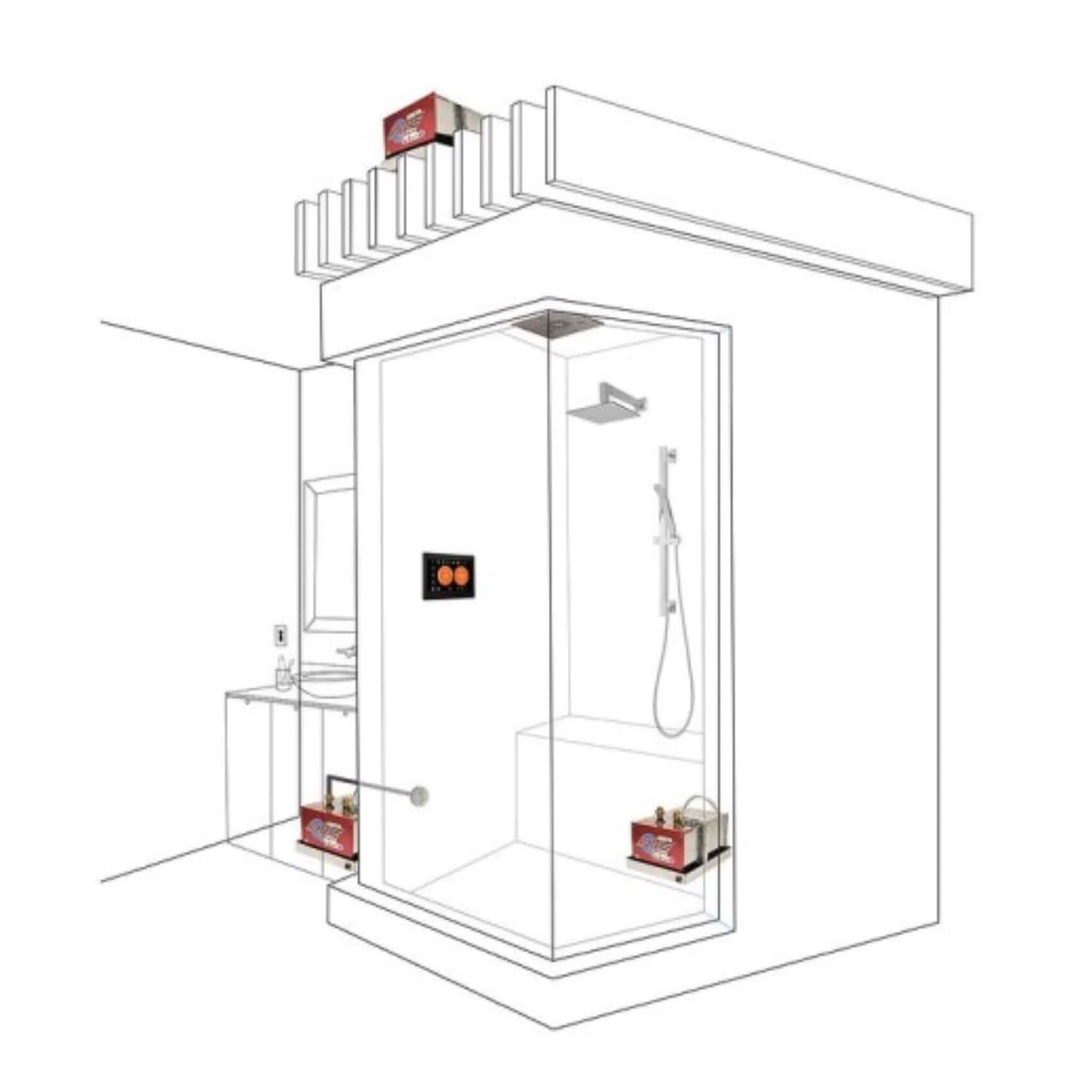 ThermaSol Pro Series II 8KW-24KW Advanced Steam Shower Generator With Fast Start (SAK62039)