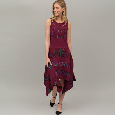 Tie-Dye Colorblock Dress