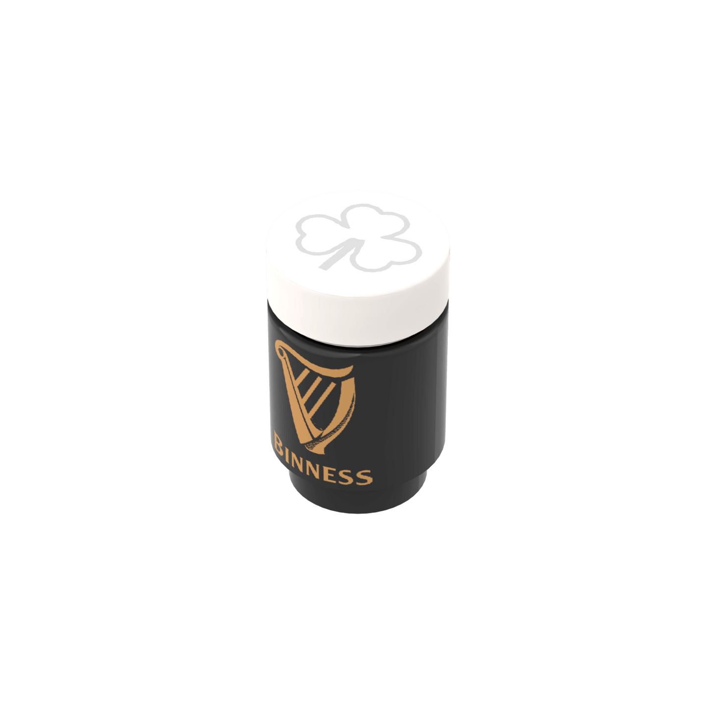 Binness Pint - Bar Drink - Custom Printed - Created Using LEGO® Parts