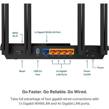 TP-Link AX3000 WiFi 6 Router (Refurbished)