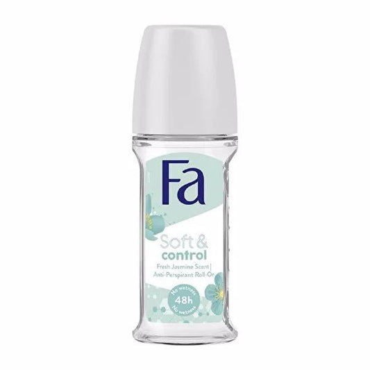 FA Deo Roll On Soft Control Jasmine - Gentle Deodorant Roll-On for All-Day Freshness