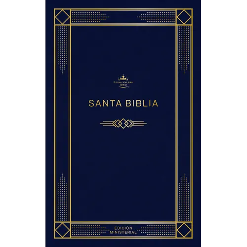Rvr 1960 Biblia Edición Ministerial, Azul Oscuro, Tapa Rústica - Paperback