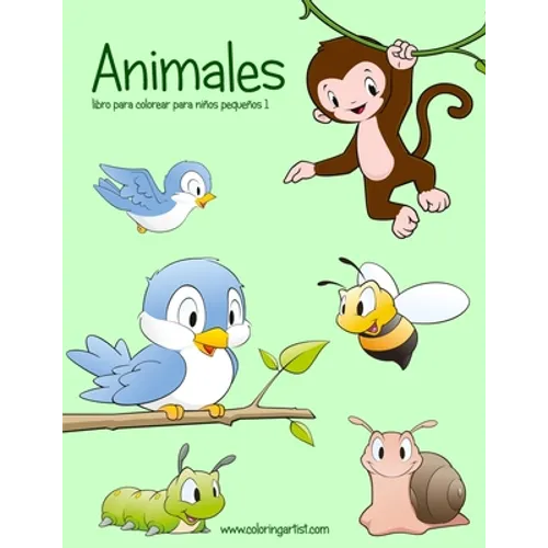 Animales libro para colorear para niños pequeños 1 - Paperback