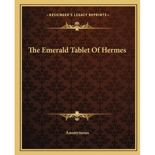 The Emerald Tablet of Hermes - Paperback