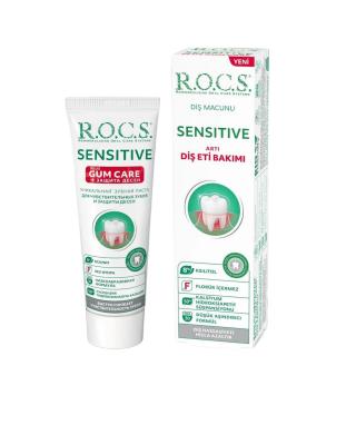 R.O.C.S. Sensitive Toothpaste - Fluoride-Free for Sensitive Teeth & Gum Care