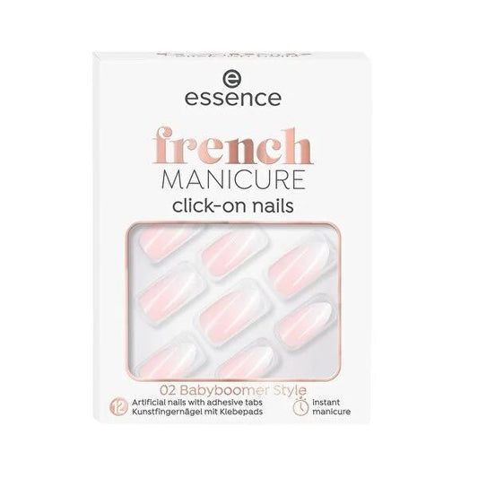 Essence False Nails French Manicure Reusable Nails for DIY Nail Solutions - Cruelty-free Beauty Products