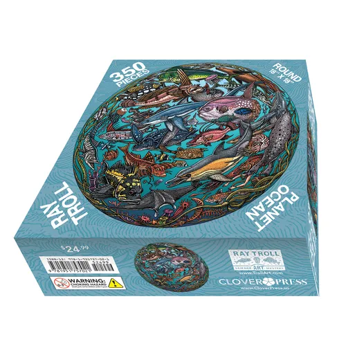 Planet Ocean: A Ray Troll Puzzle - Hardcover