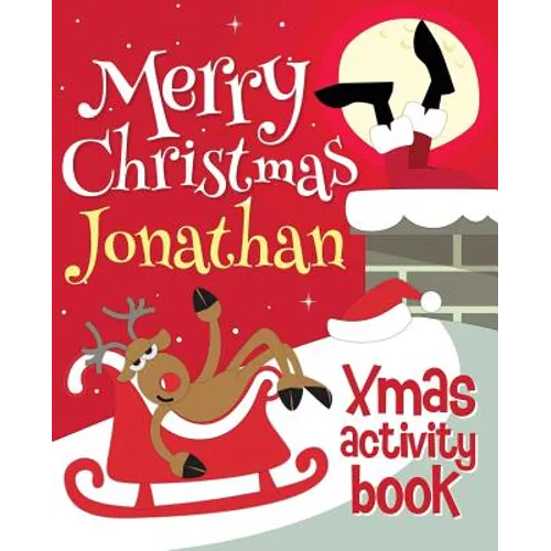 Merry Christmas Jonathan - Xmas Activity Book: (Personalized Children's Activity Book) - Paperback