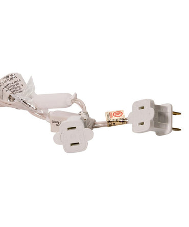 50-Light 5mm Cool White Twinkle LED White Wire Light Set
