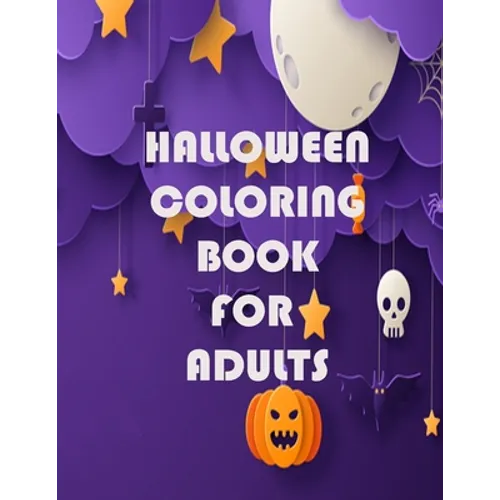 Halloween Coloring Book For Adults: Happy halloween designs - Paperback