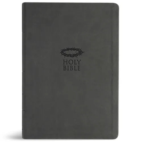 KJV Super Giant Print Reference Bible, Value Edition, Charcoal Leathertouch - Imitation Leather
