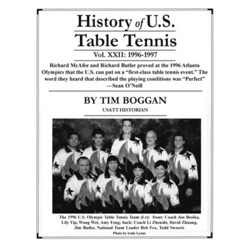 History of U.S. Table Tennis, Volume 22 - Paperback