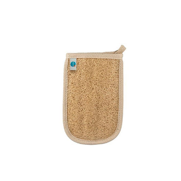 Balmy Exfoliating Bath Glove - Natural Loofah & Cotton, Exfoliates & Renews Skin, Turkish Bath Glove for Oily Skin