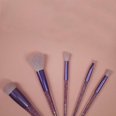 Nascita Professional 5-Piece Makeup Brush Set - High-Quality Synthetic Bristles for Flawless Application