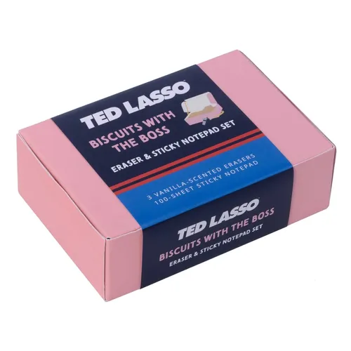 Ted Lasso: Biscuits with the Boss Scented Eraser & Sticky Notepad Set - Paperback