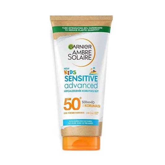 Ambre Solaire Children's Sunscreen Lotion SPF 50+ - Waterproof, Hypoallergenic, Moisturizing Kids Sun Protection