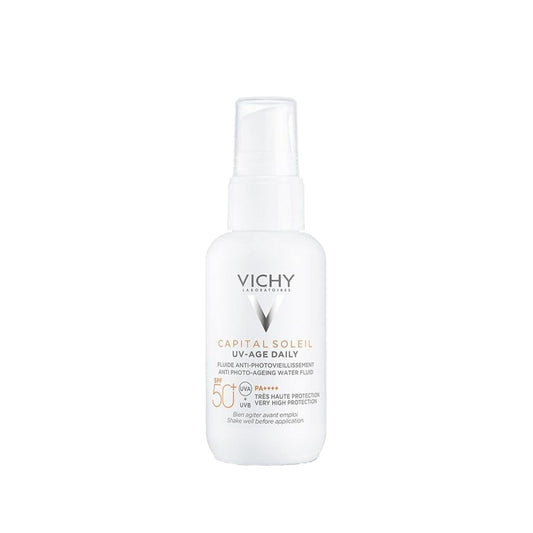 Vichy Capital Soleil UV-Age Daily SPF 50 Anti-Aging Face Cream - Daily Sun Protection with SPF 50, Anti-Aging Properties