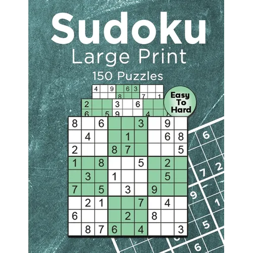 Sudoku Large Print 150 Puzzles Easy to Hard: One Puzzle Per Page, Sudoku puzzle book for adults, Large Print Sudoku Puzzles - Paperback