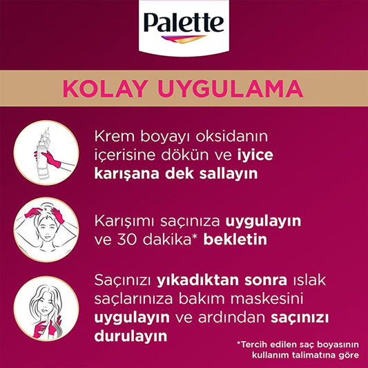 Palette Deluxe Warm Chocolate Hair Dye 5-60 - Long-Lasting, Nourishing Hair Color