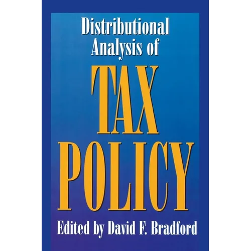 Distributional Analysis of Tax Policy - Paperback