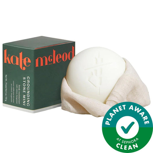 Kate McLeod The Mini Body Stone - Luxurious Cocoa Butter Lotion Bar for Dry Skin Treatment, Natural Skincare, Sustainable Body Care