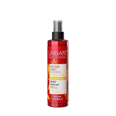 URBAN Care Twisted Curls Hibiscus & Shea Butter Liquid Hair Care Cream for Curly & Wavy Hair - Moisturizing, Nourishing, 200ml