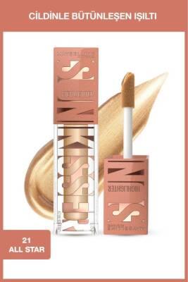 Maybelline Sunkisser Liquid Highlighter - 21 All Star: Natural Radiant Glow, Lightweight Shimmer Illuminator for Face & Skin