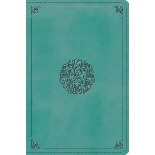 ESV Study Bible, Personal Size (Trutone, Turquoise, Emblem Design) - Imitation Leather
