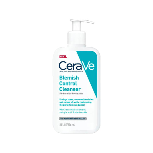 CeraVe Blemish Cleanser - 7.98 fl oz Acne Control Face Wash with Ceramides & Hyaluronic Acid