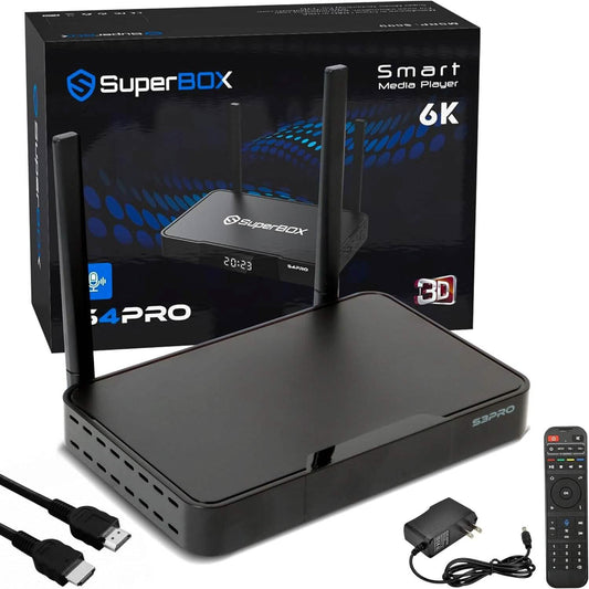 WALLECOM 2023 Latest S4 PRO Smart TV Box (Refurbished)