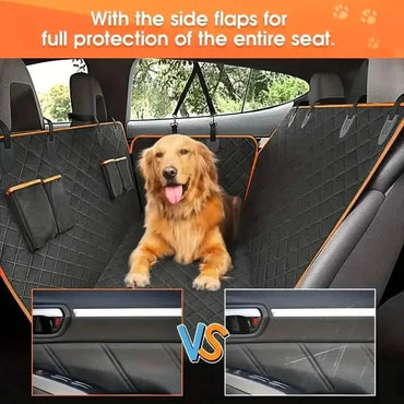 Waterproof Heavy-Duty Quilted Dog Seat Cover Hammock for Cars, Trucks, SUVs