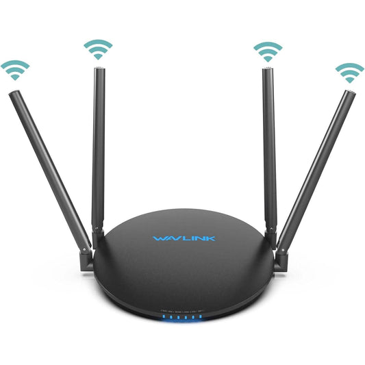 WAVLINK Wireless Router Dual Band 5GHz+2.4GHz WiFi 5 Router with 100Mbps WAN/LAN (Refurbished)