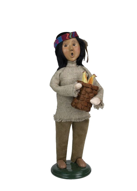 Byers' Choice Thanksgiving Family - Native American Boy