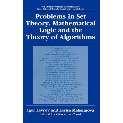 Problems in Set Theory, Mathematical Logic and the Theory of Algorithms - Hardcover