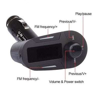 Wireless MP3 Player and FM Transmitter Modulator