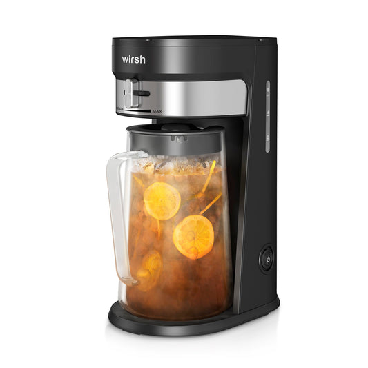 Wirsh Iced Coffee Maker, Iced Tea Maker with 85 Ounce Pitcher,Strength Control and Reusable Filter