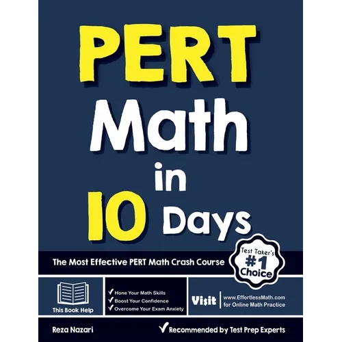 PERT Math in 10 Days: The Most Effective PERT Math Crash Course - Paperback