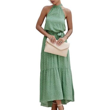 Women’s Casual Halter Neck Sleeveless Long Maxi Dress - Assorted Styles
