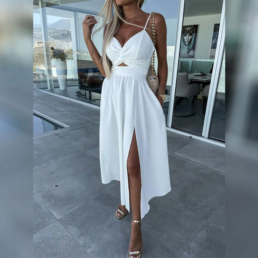 Women‘s Split Cut Out Midi Dress