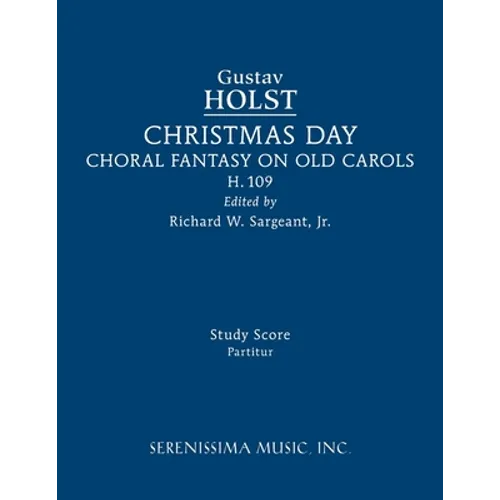 Christmas Day, H.109: Study score - Paperback