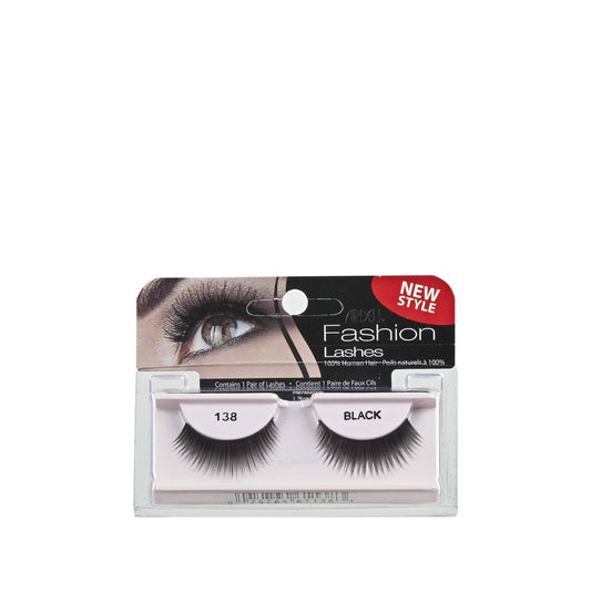 Ardell Glamour Black False Eyelashes No:138 - Enhance Your Eye Makeup with High-Quality, Easy-to-Apply Lashes