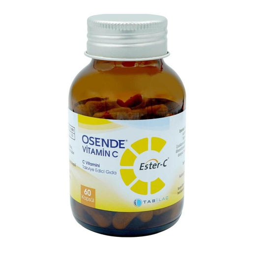 Osende Vitamin C Ester-C: Support Immune Health & Antioxidant Protection - 60 Capsules