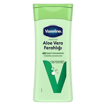 Vaseline Aloe Vera Body Lotion - 48 Hour Moisturization for Dry Skin - Non-Greasy & Dermatologically Tested
