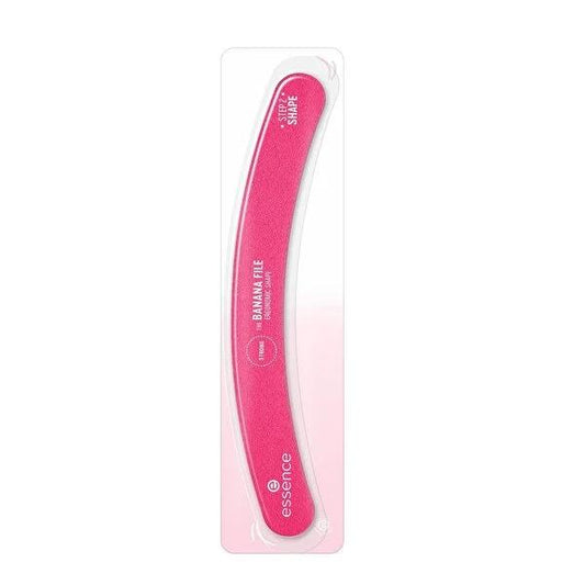 Essence Banana Nail File: Ergonomic Design for Shaping Natural & Artificial Nails with Coarse & Fine Grit - Professional Nail Shaping Tool