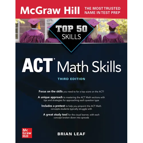 Top 50 ACT Math Skills, Third Edition - Paperback